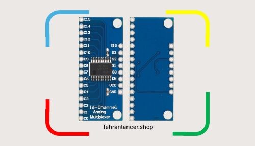 ماژول مالتی پلکسر 16 کاناله CD74HC4067 آنالوگ / دیجیتال